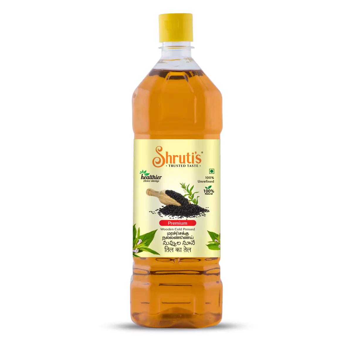 Shrutis Cold Pressed (kachi Ghani) Sesame Oil 1000 ML